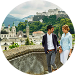 Pärchen in Salzburg Stadt © SalzburgerLand Tourismus