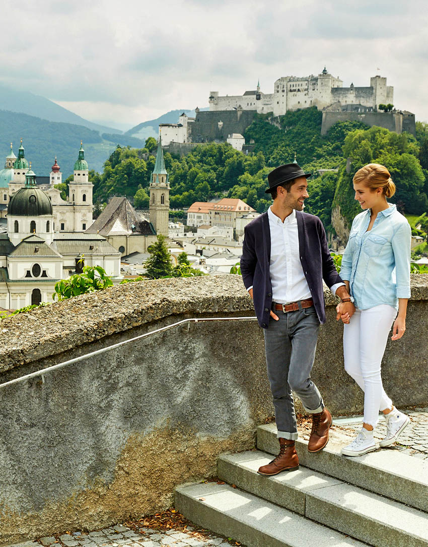 Pärchen in Salzburg Stadt © SalzburgerLand Tourismus